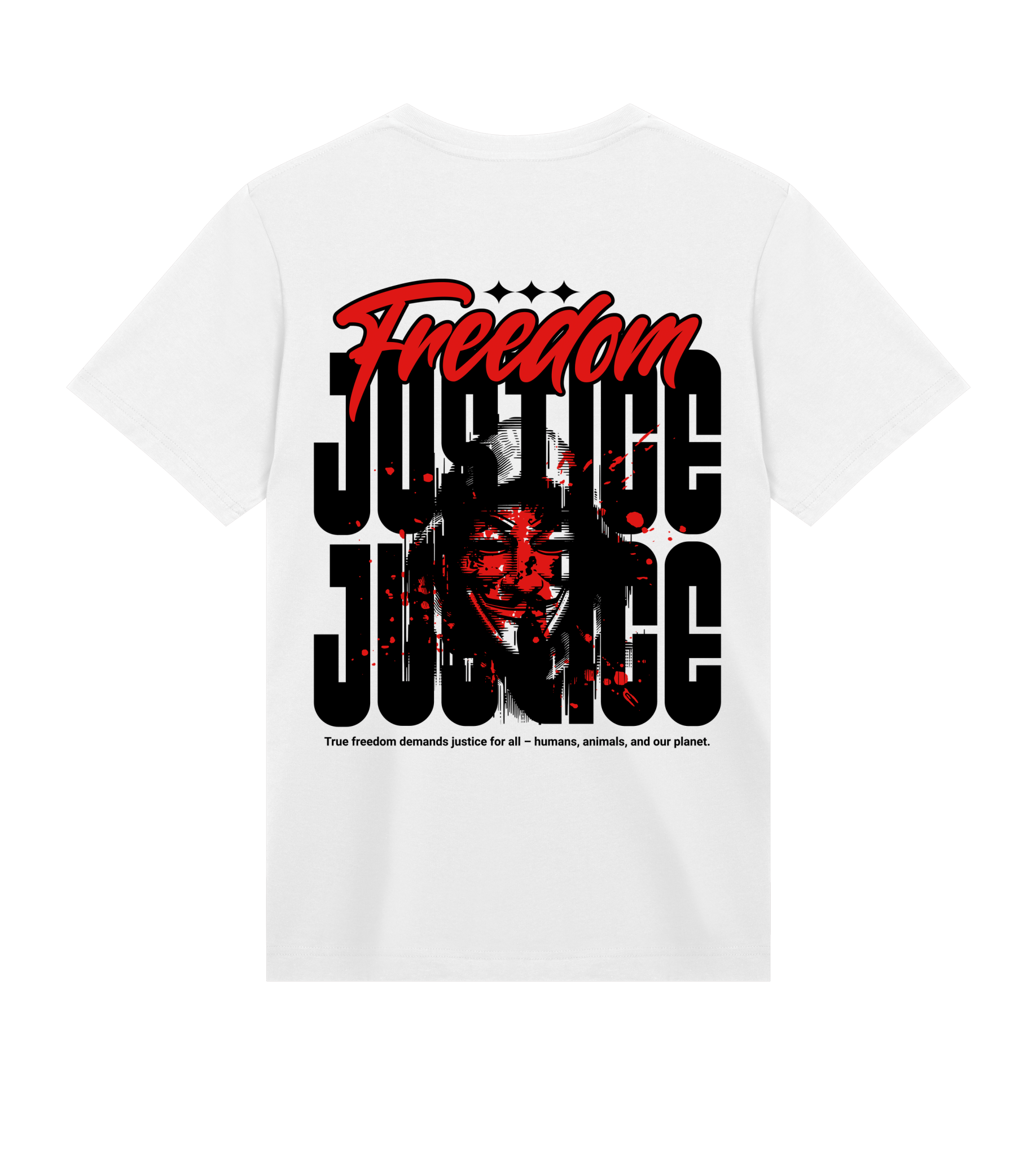 Freedom! Justice! - Proud Vegan