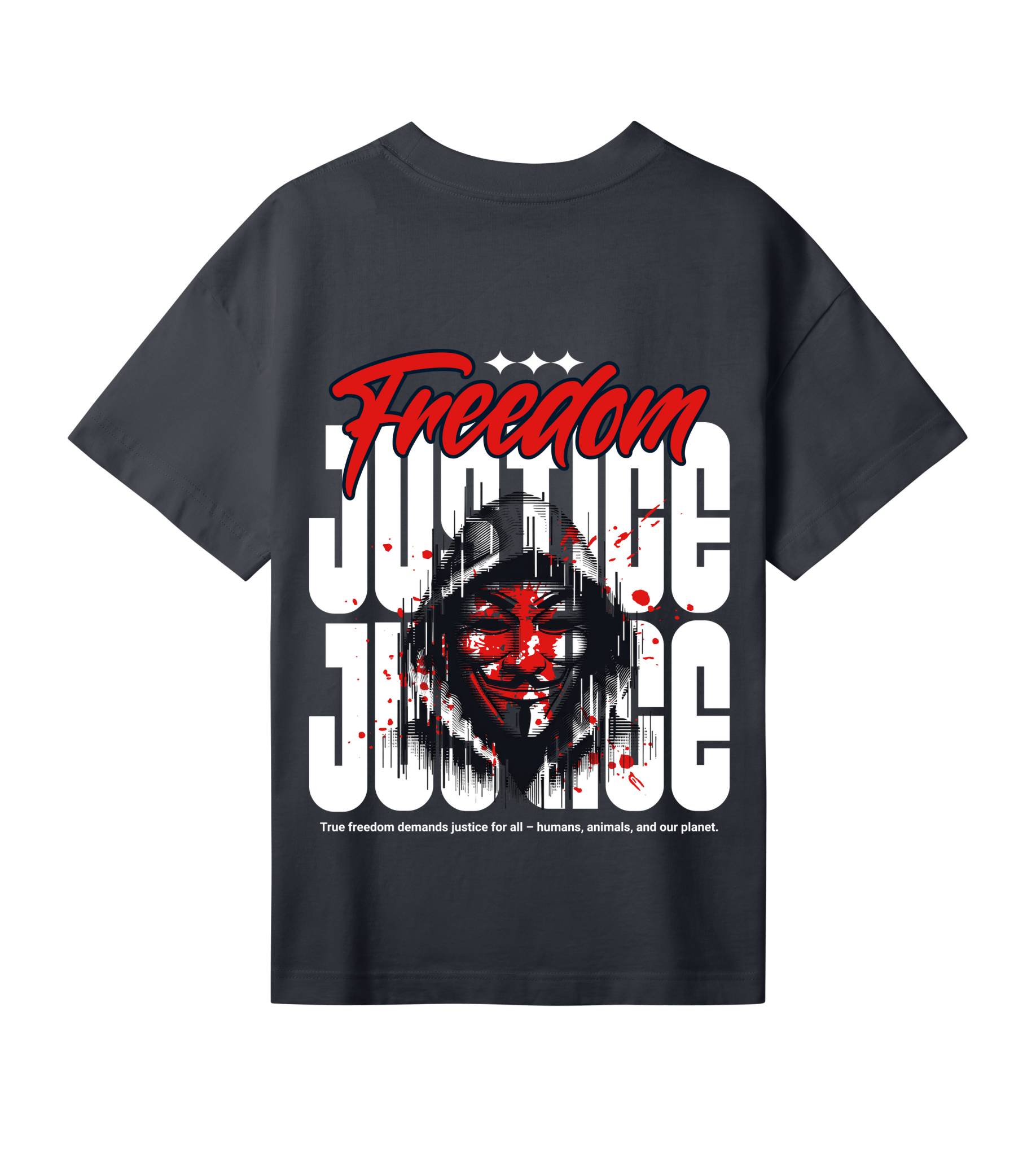 Freedom! Justice! - Proud Vegan