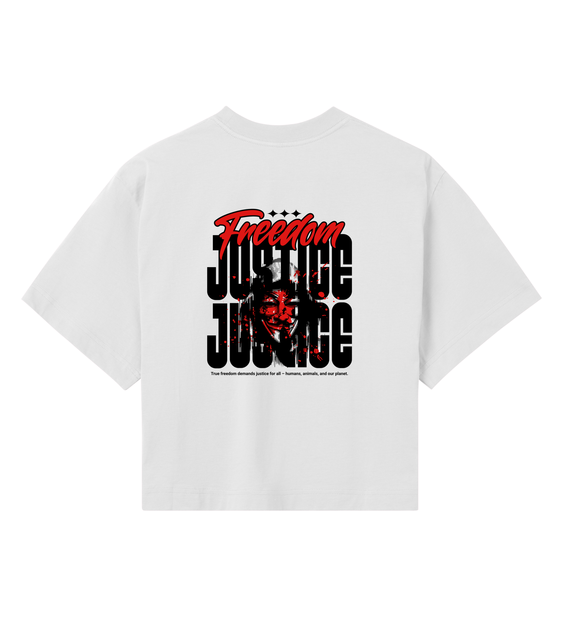 Freedom! Justice! - Proud Vegan