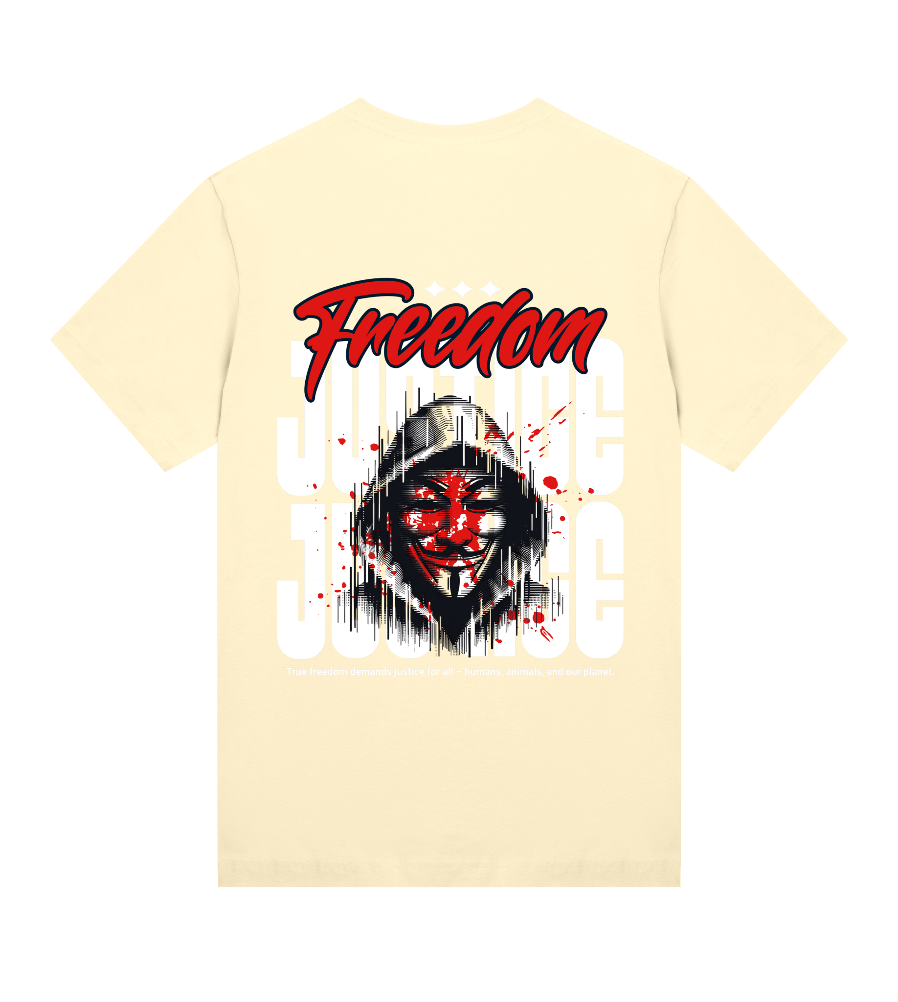 Freedom! Justice! - Proud Vegan
