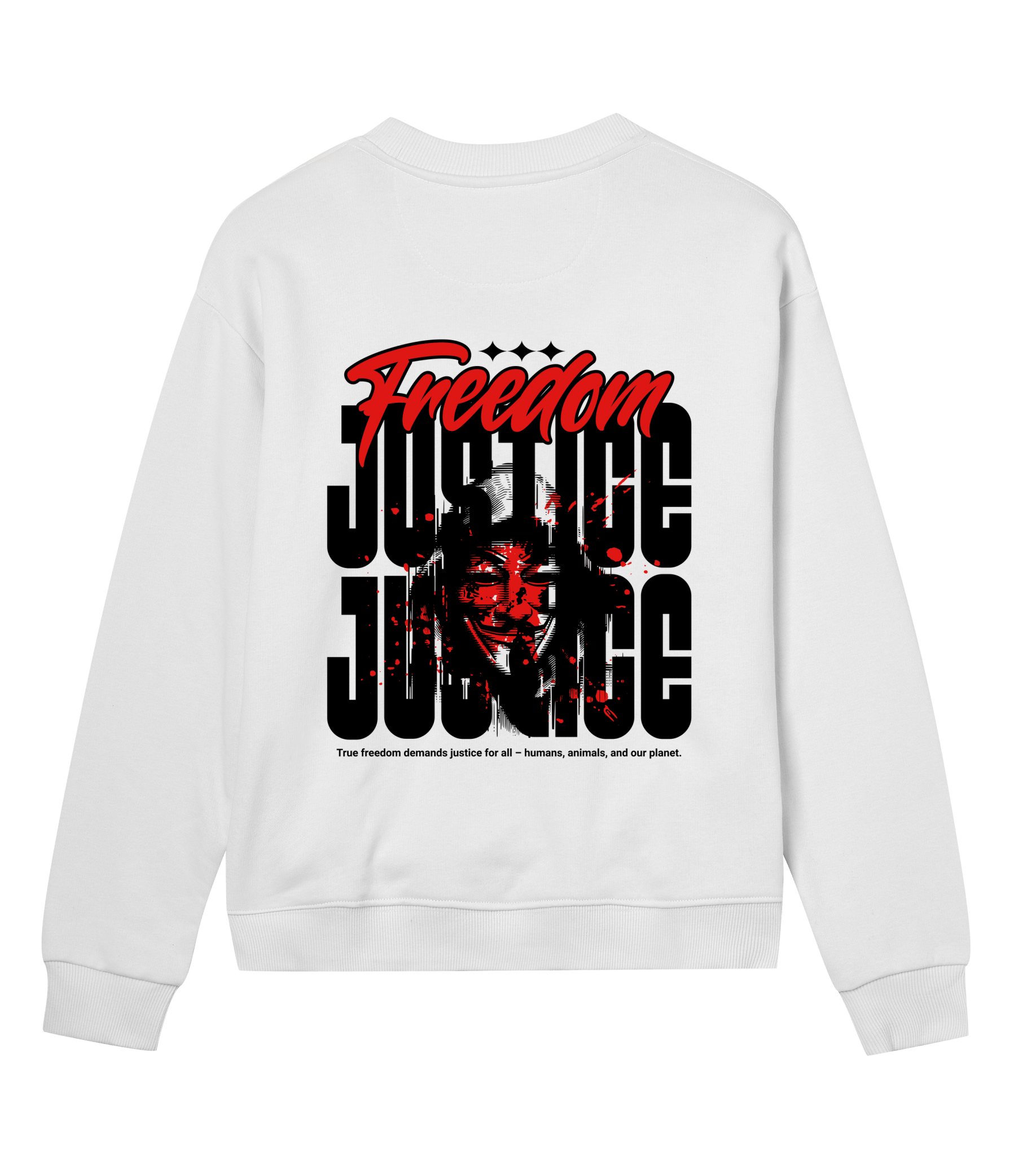 Freedom! Justice! - Proud Vegan