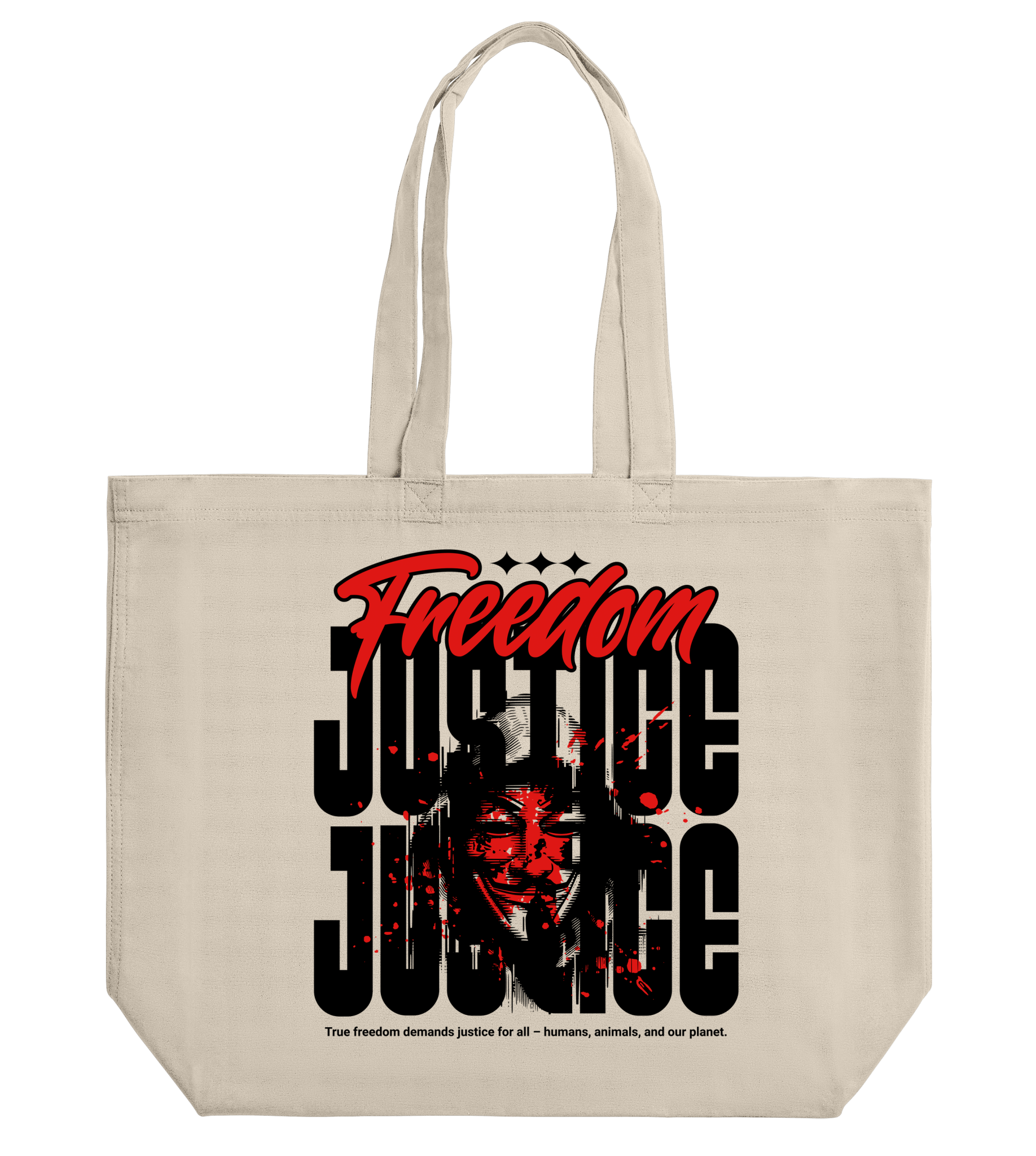 Freedom! Justice! - Proud Vegan