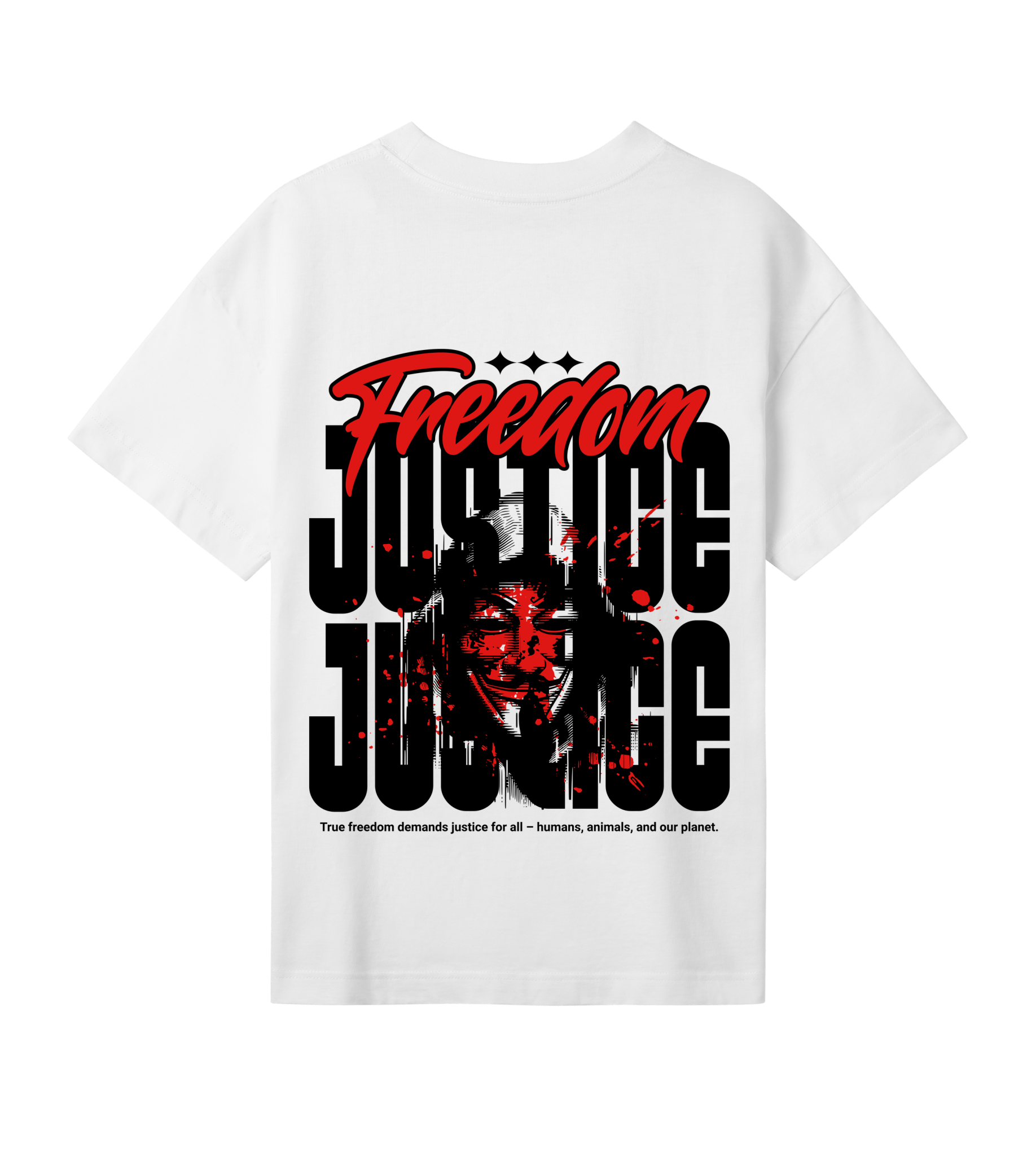 Freedom! Justice! - Proud Vegan