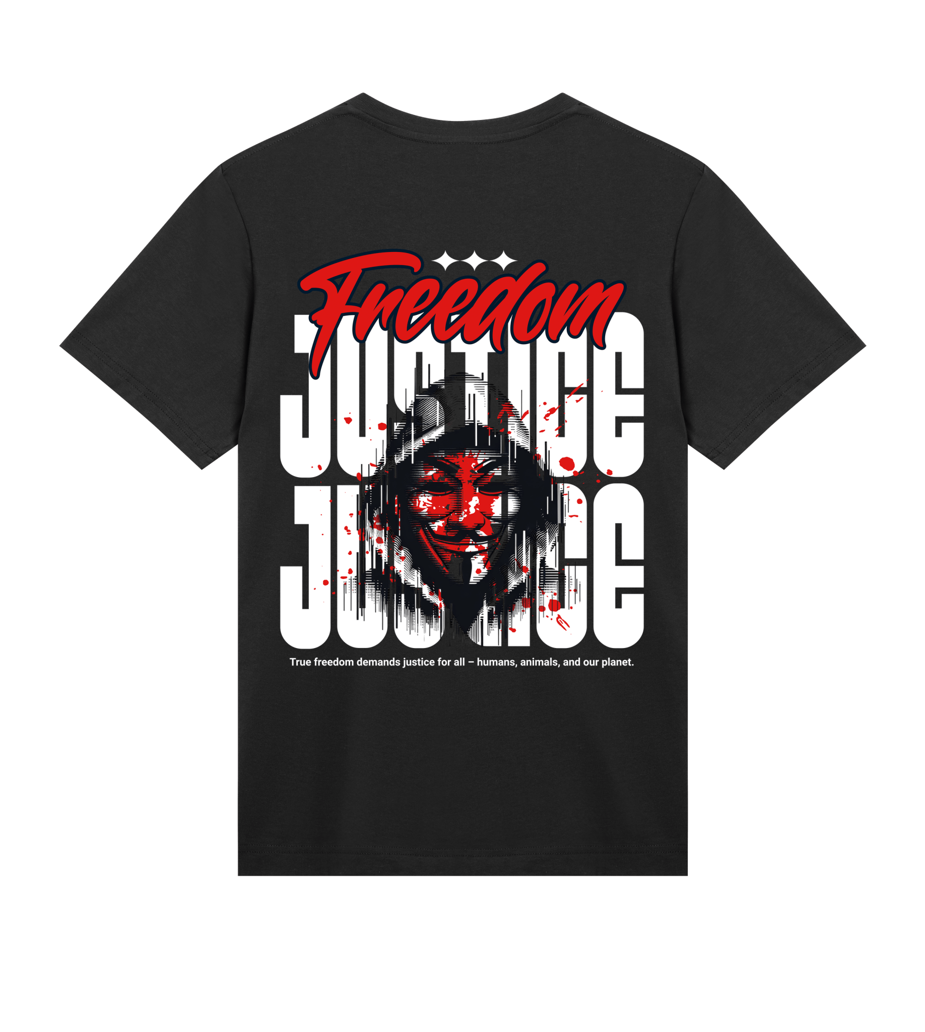 Freedom! Justice! - Proud Vegan
