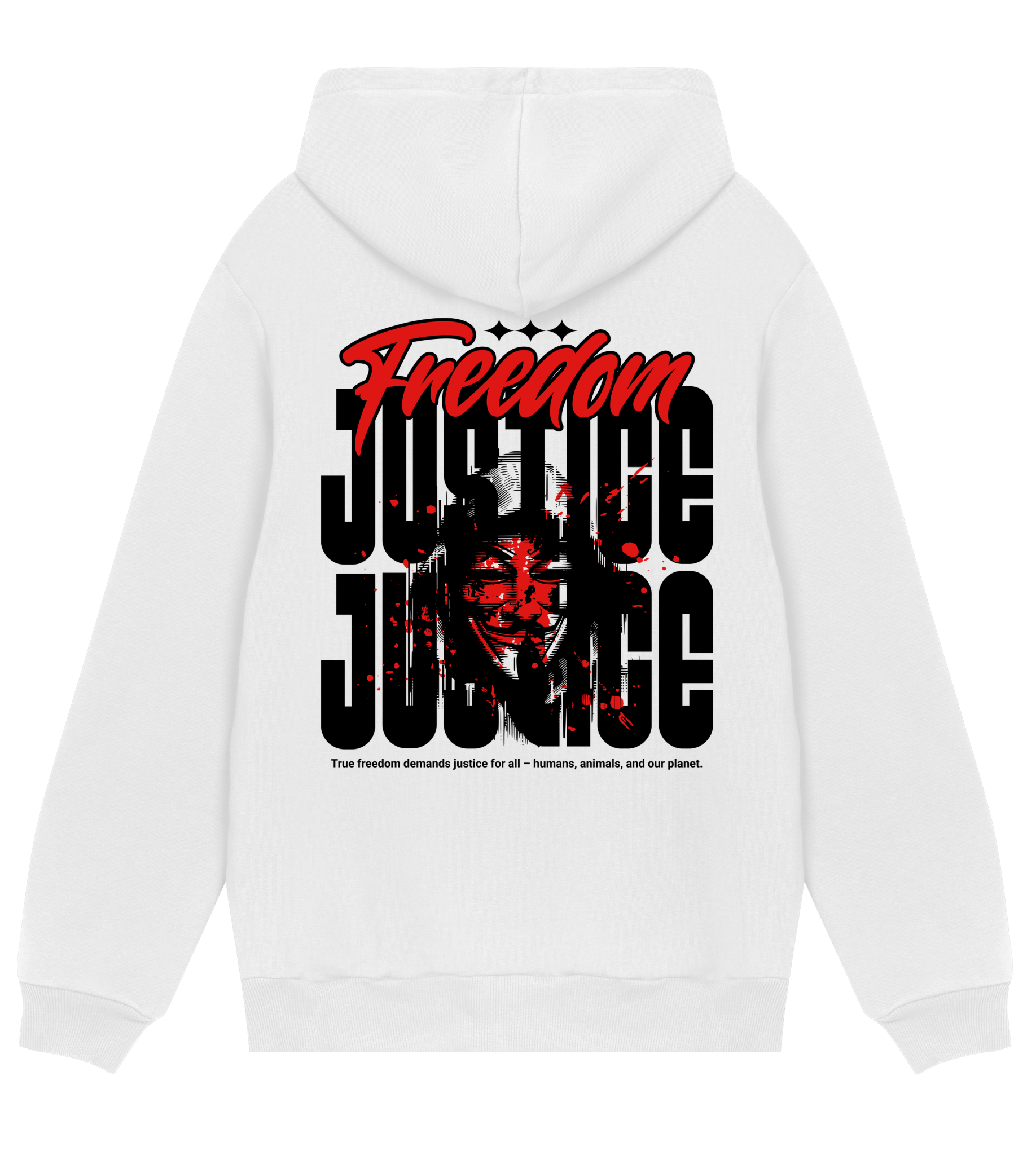 Freedom! Justice! - Proud Vegan